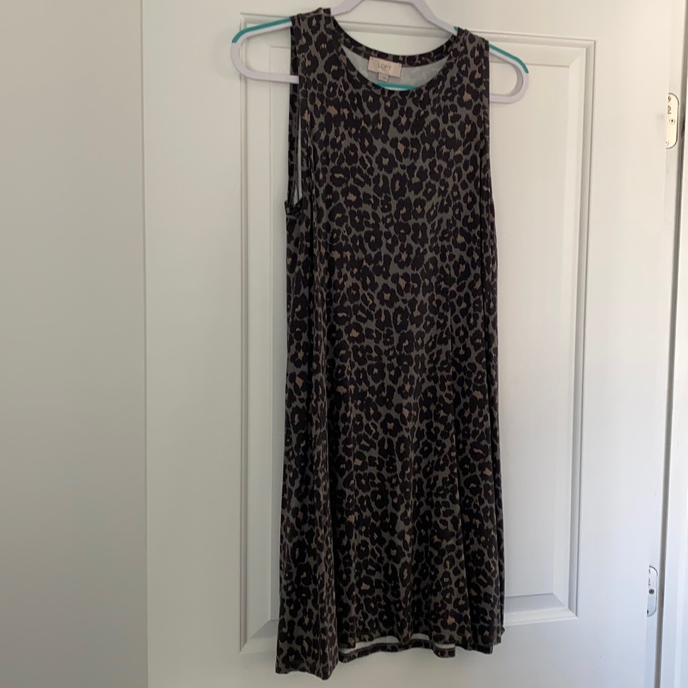 Loft Outlet animal print swing dress
